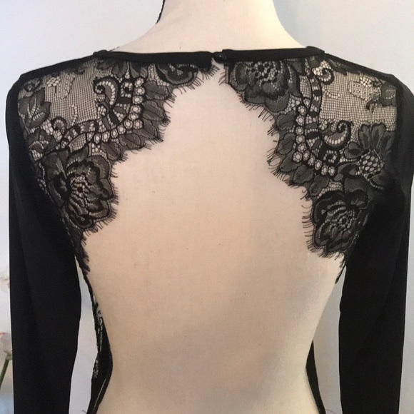 ‼️CLEARANCE‼️ Open Back & Lace Bodysuit - Picture 3 of 5